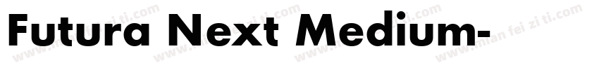 Futura Next Medium字体转换